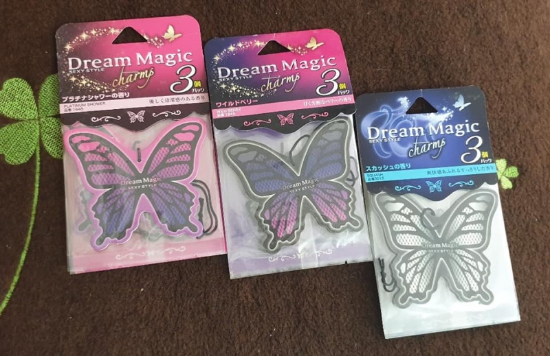 Set Lá thơm treo ô tô 3PACKS Nhật Bản - Chiết xuất thiên nhiên - An Toàn Cho Sức Khỏe - Made in Japan