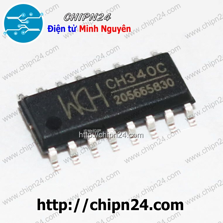 Ic dán ch340c sop-16