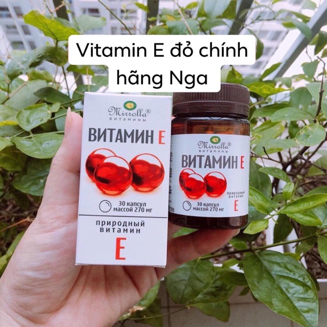 VITAMIN E ĐỎ MIRROLLA NGA HÀM LƯỢNG 270MG
