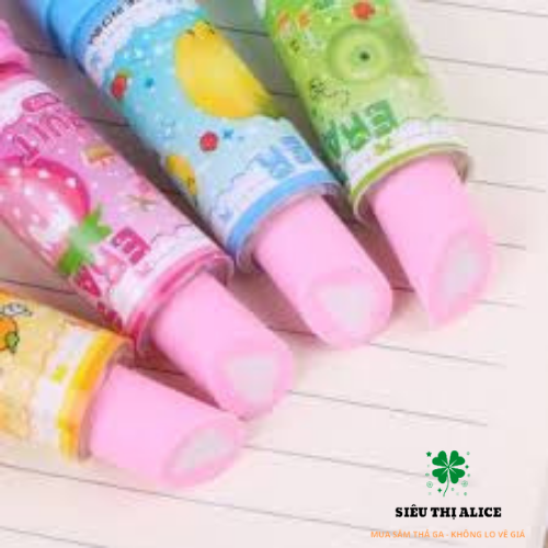 Tẩy Bút Chì Hình Thỏi Son Hello Kitty - Gôm Bút Chì Độc Đáo