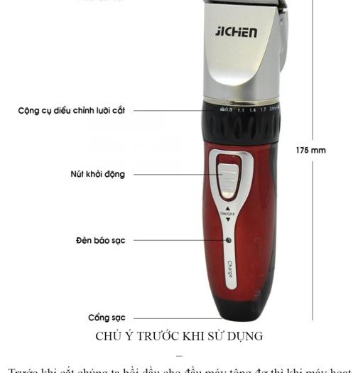 Tông Đơ Cắt Tóc Jichen – Máy Hớt Tóc Đa Năng