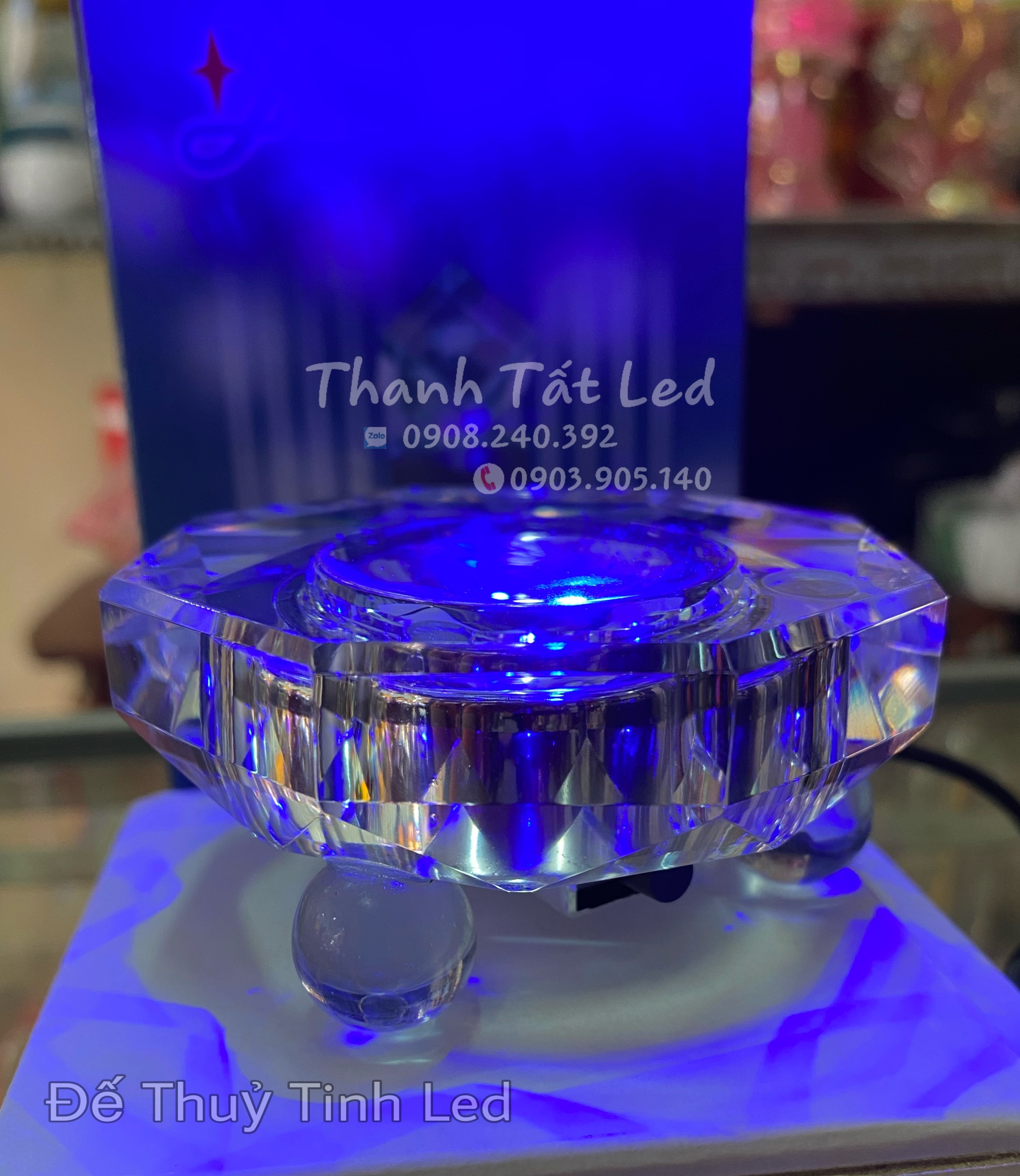 Đế Đèn Led Pha Lê , Đế Đèn Led Thủy Tinh , Đế Đèn Điện Đẹp