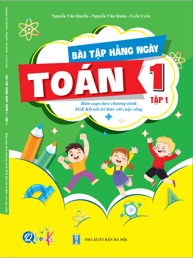 Sách - Combo Bài Tập Hằng Ngày Lớp 1 - Môn Toán và Tiếng Việt học kì 1 - Kết nối tri thức với cuộc sống