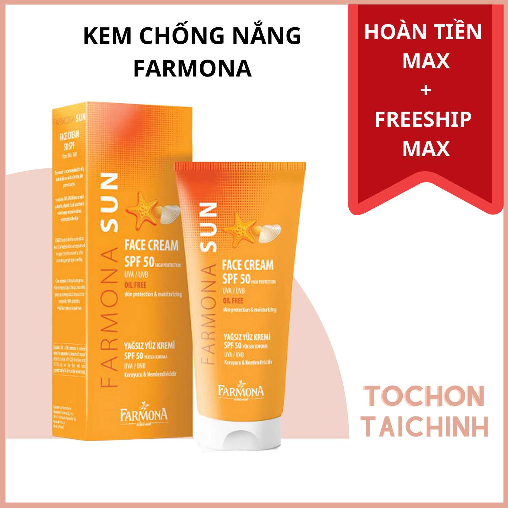 Kem Chống Nắng Farmona Sun Face Cream Oil Free SPF50