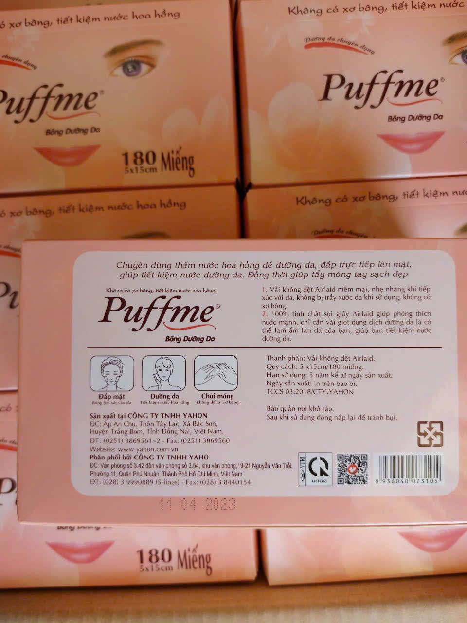 Bông Dưỡng Da Puffme 180 miếng