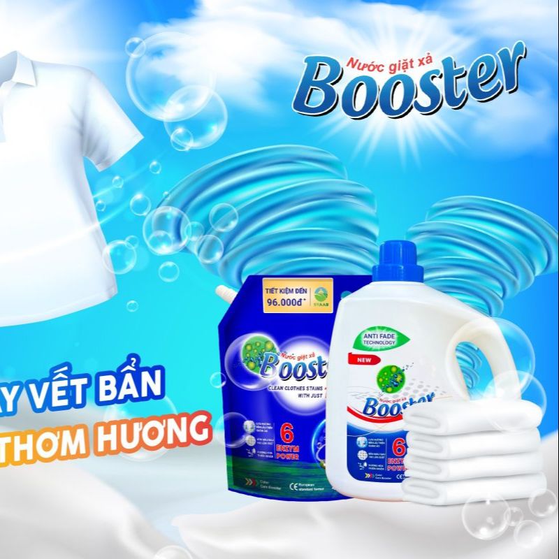 Nước giặt bosster , túi 3,7kg [HÀNG chính hãnġ]