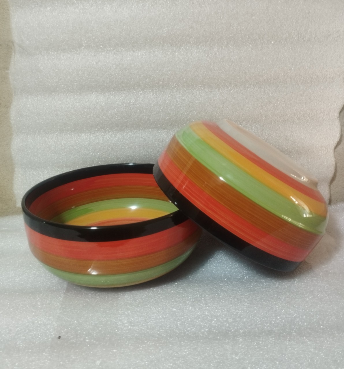 tô sứ cầu vòng size 20cm, tô sứ trắng 20cm Mua 10 cái tặng 1 cái cùng loại