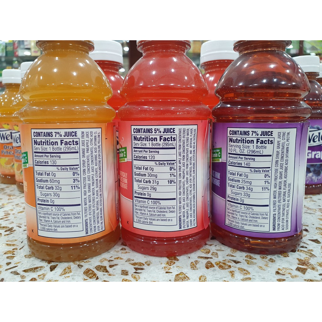 [HCM]Nước ép trái cây WELCHS chai 296ml