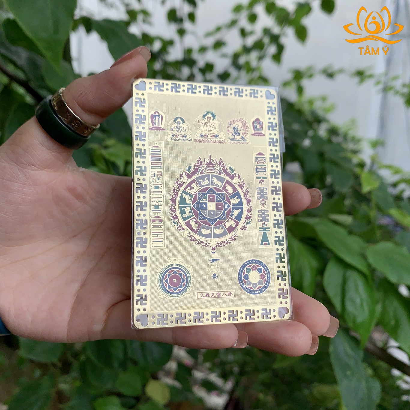 Thẻ bài Văn Thù Cửu Cung Bát Quái