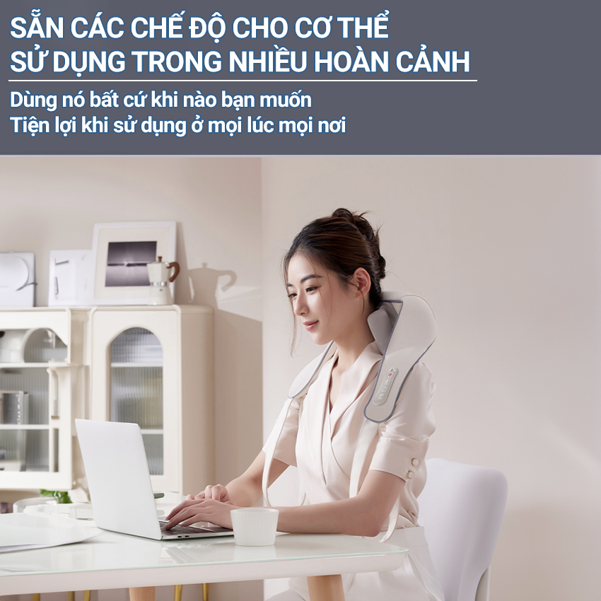 Máy massage cổ vai gáy, máy xoa bóp giảm đau cổ vai gáy