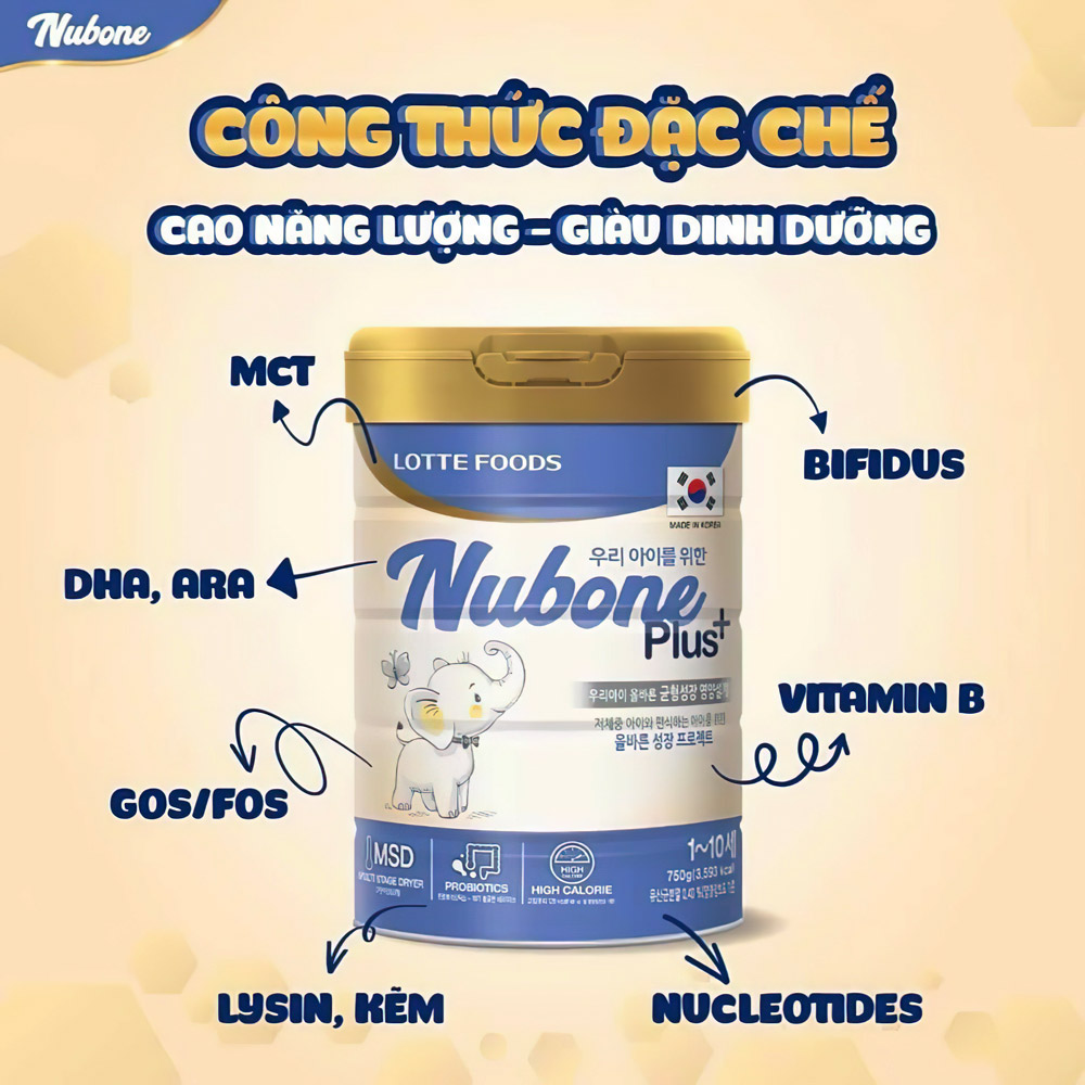 [HCM]Sữa bột Nubone Plus 750g - Bixi Shop