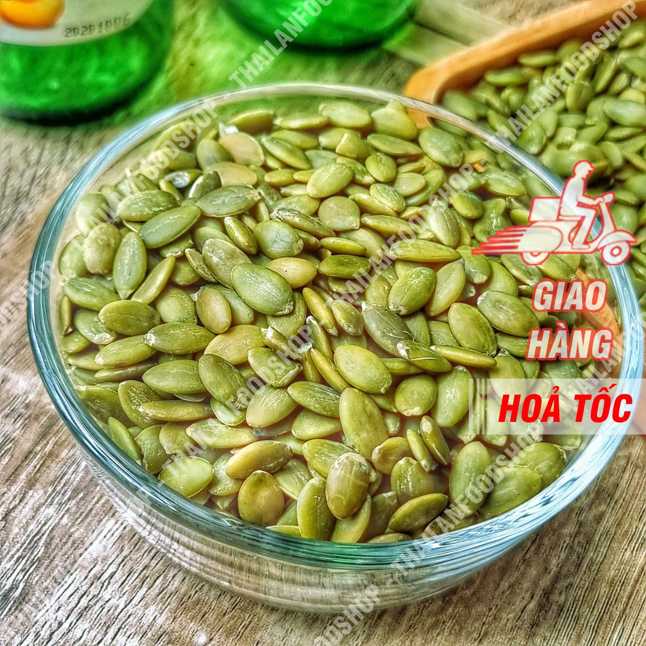 Nhân Hạt Bí Xanh ( Hạt Bí Tách Vỏ ) - Lon 500Gr