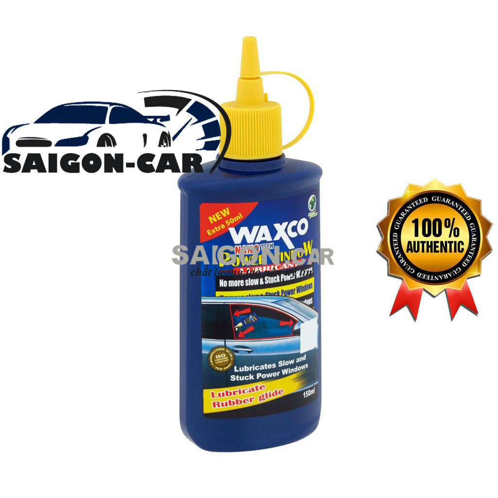 HCM- Bôi trơn gioăng kính, Dung dịch bôi trơn gioăng kính, Dung dịch chống kẹt kính ô tô Waxco-150ml làm trơn gioăng kính chống kẹt kính