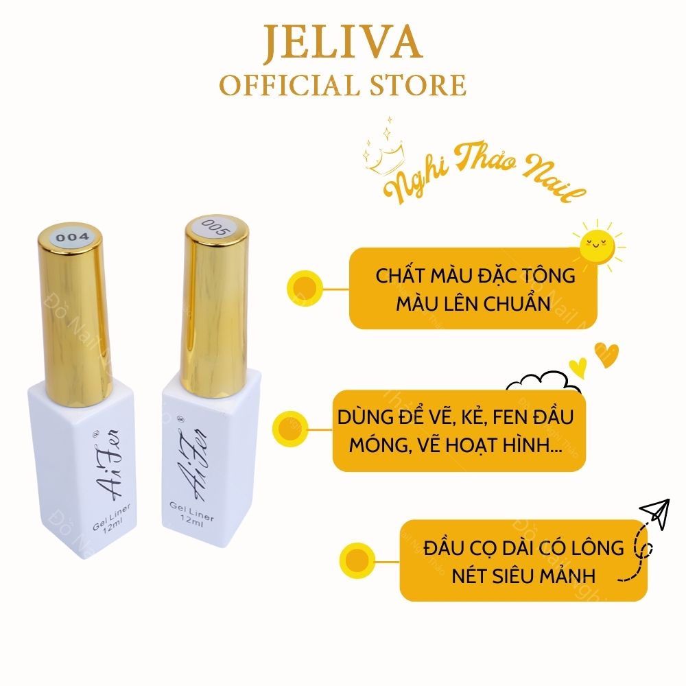 Sơn gel cọ nét 12ml