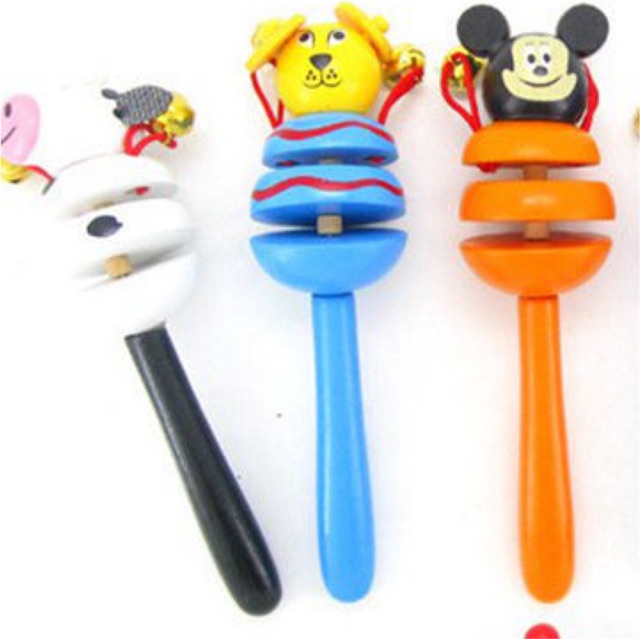 Lục lạc gỗ 3 tầng hình thú