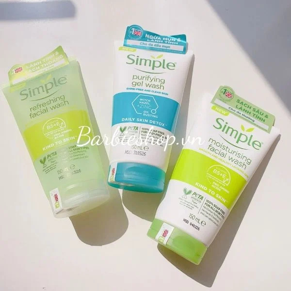 Sữa Rửa Mặt Simple Refreshing Facial Wash [150ml - 50ml]