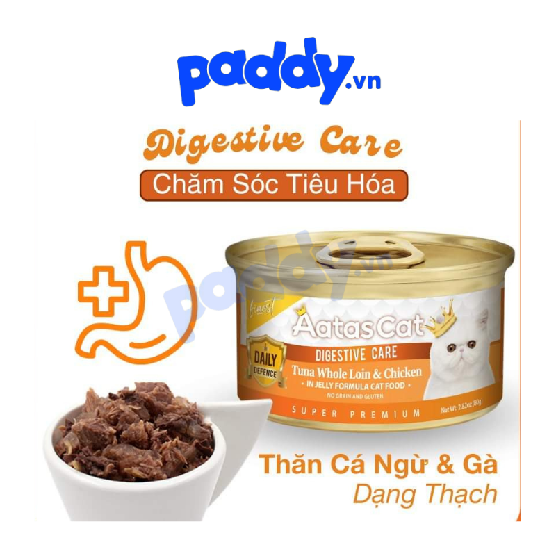 Pate Mèo Mọi Lứa Tuổi Aatas Super Food (Lon 80g)
