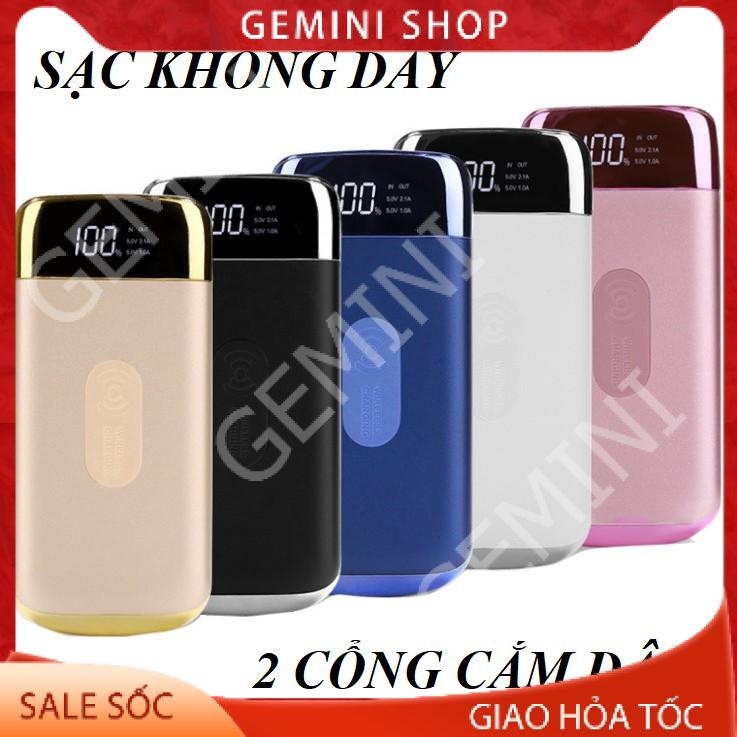 ❦☌❀ Pin sạc dự phòng không dây 10000 Mah (Y10 loại không dây)