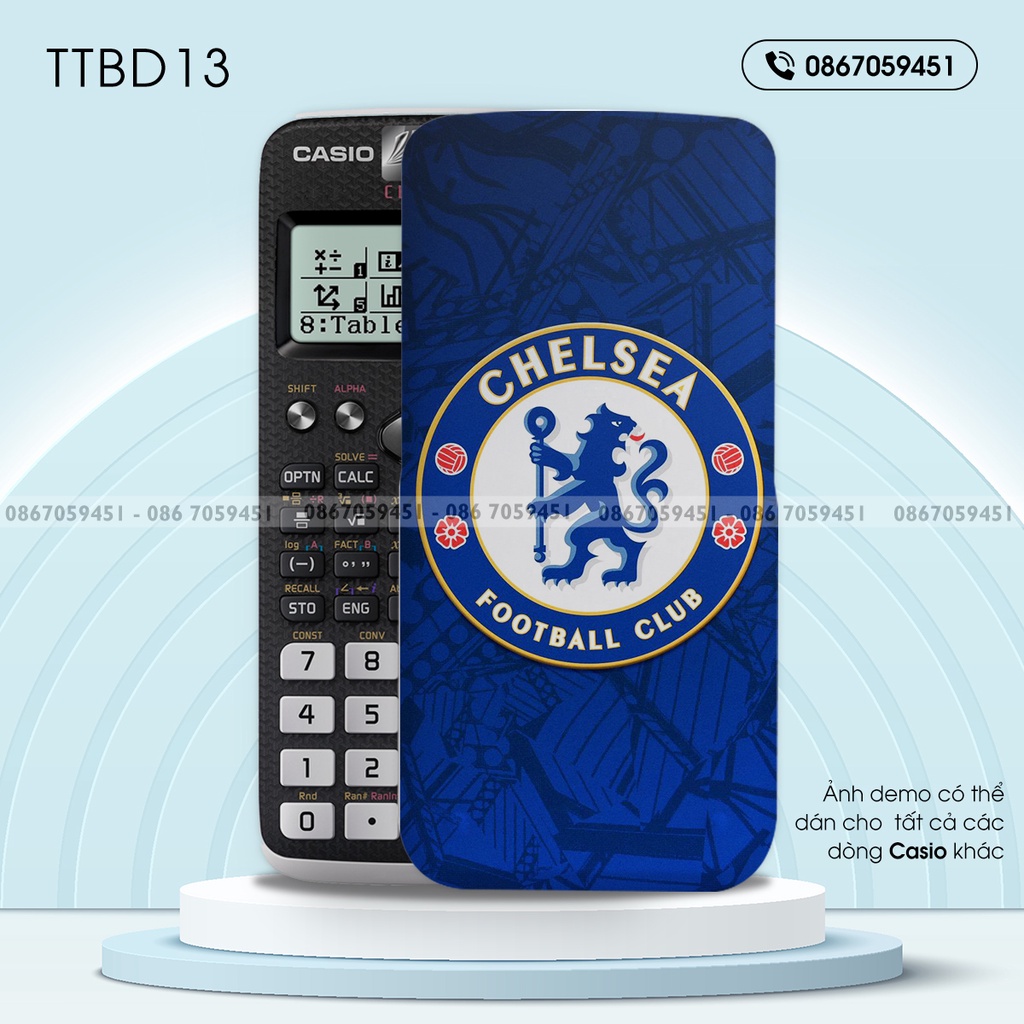 Skin dán máy tính CASIO In Hình CLB Bóng ĐáBộ 3 (Casio 570 / Casio 570-2nd/ Casio 580 /Vinacal..) ttbdb3