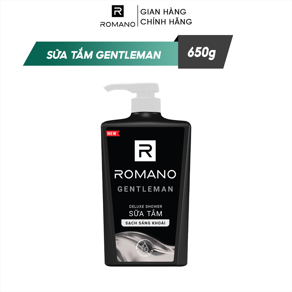 Sữa tắm Hương Nước Hoa Romano 650g Nam Tính Lịch Lãm Cao cấp