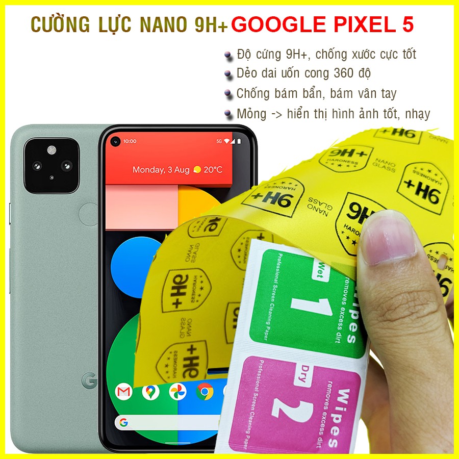 Dán cường lực dẻo nano Google Pixel 5