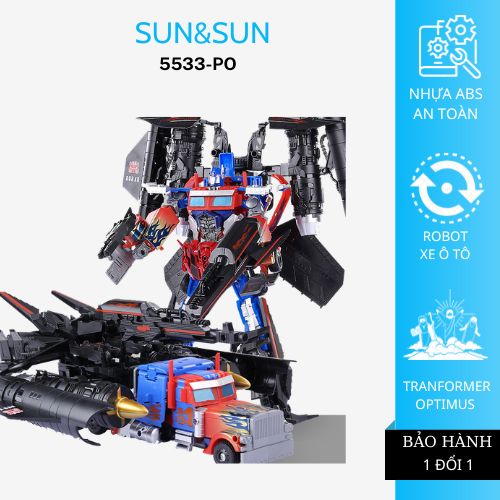 Robot Biến Hình Xe TRANSFORMER OP 5533 Hình Tượng Oto Chiến Đấu Optimus