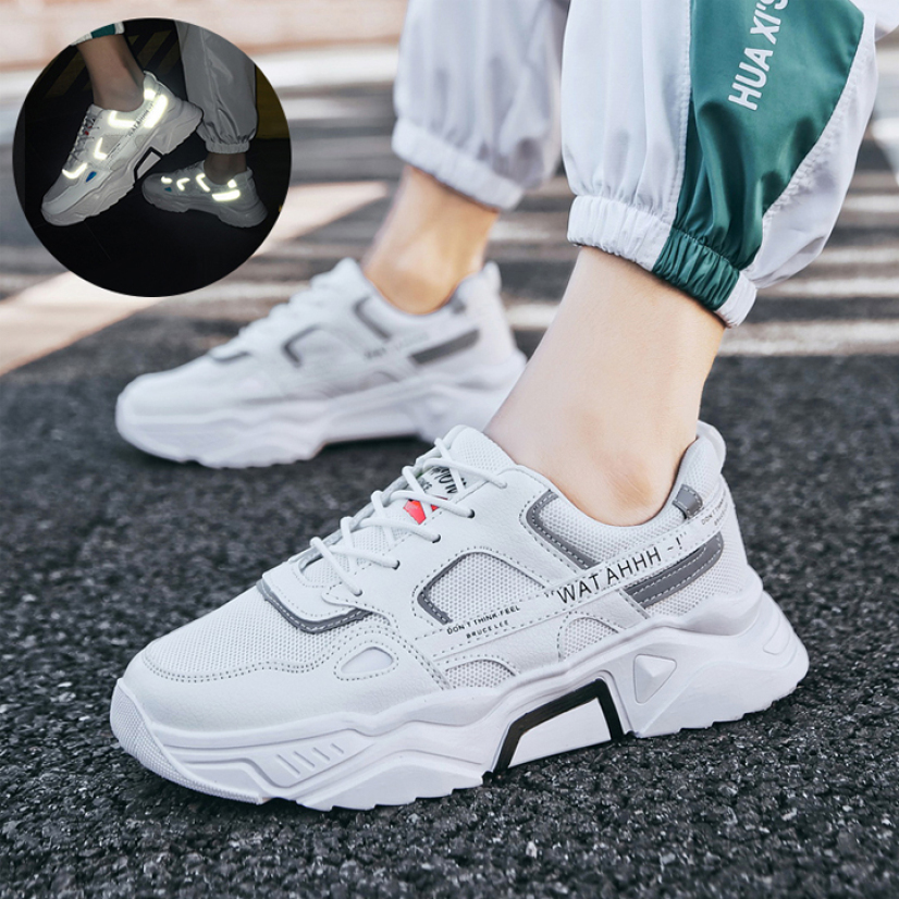 Giày Thể Thao Nam Sneaker Cực Ngầu Tăng 5Cm Chiều Cao Chất Muhatiki - GN90 Kiểu Dáng Giày Cực Ngầu , Trẻ Trung, Siêu Êm Chân giá rẻ