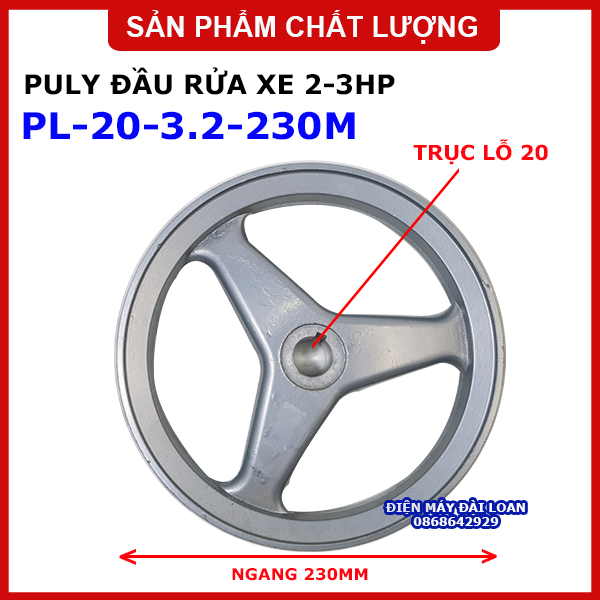 PULY MÁY RỬA XE ĐẦU RỜI CHẠY DÂY CUROA