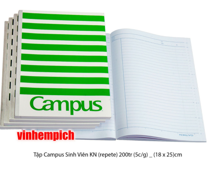 Tập sinh viên Campus 200 trang