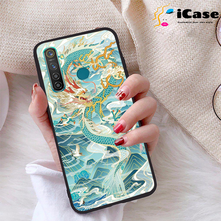 Ốp lưng Realme 5 Pro viền dẻo TPU BST Rong