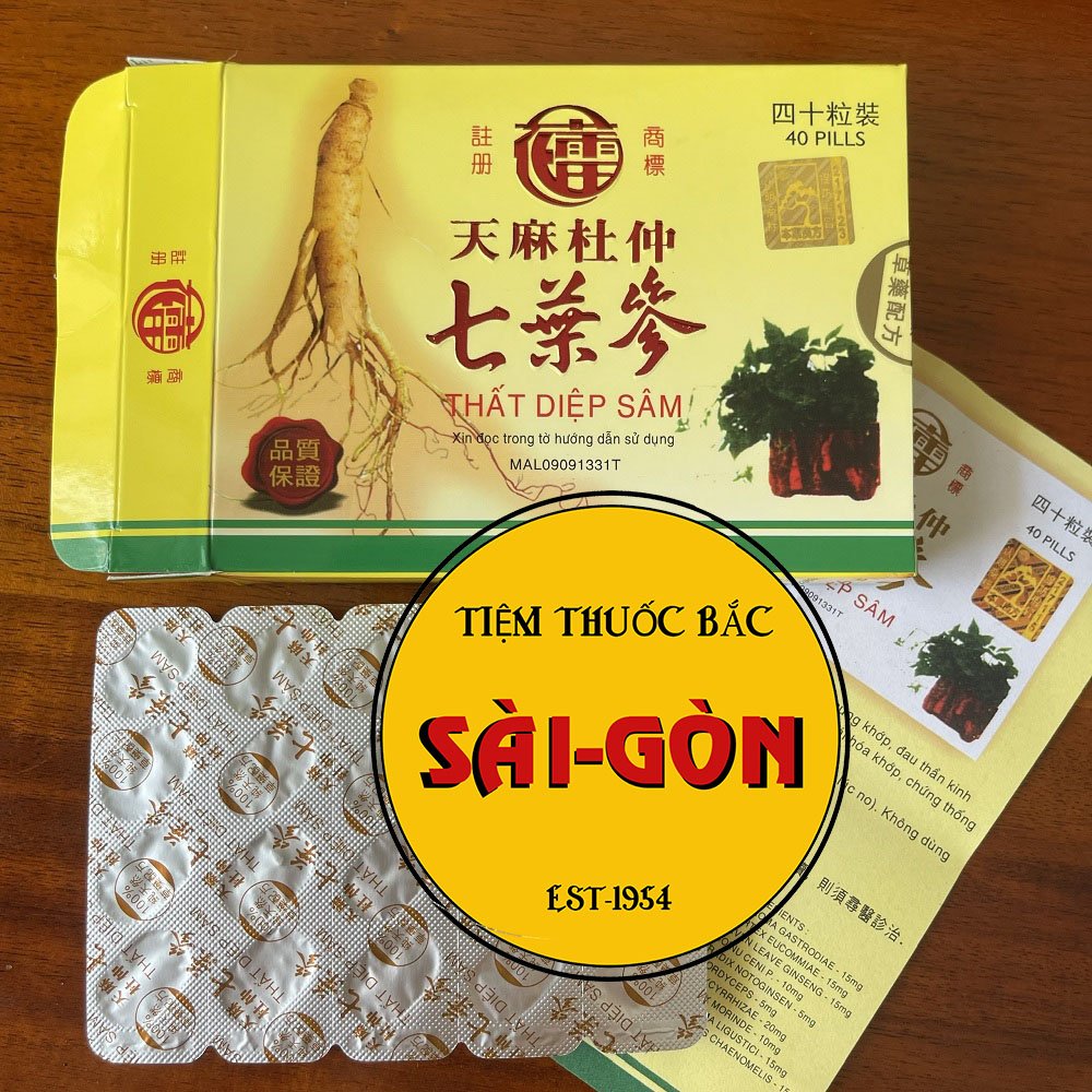 Thất Diệp Sâm Vỉ Loại Xịn - Hộp 40v