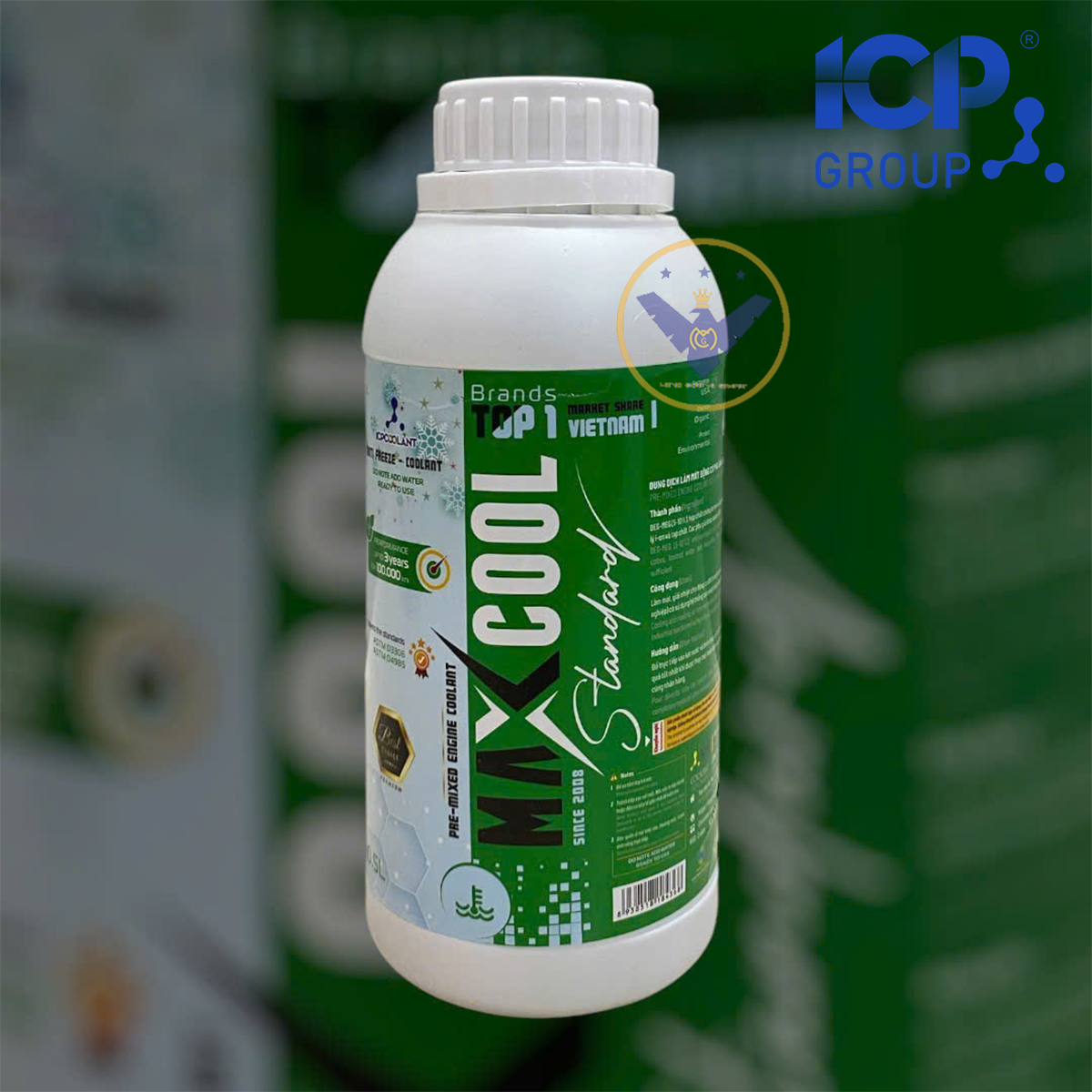 COMBO 2 nước làm mát động cơ ô tô (màu xanh) Maxcool Stardard lon 500ml