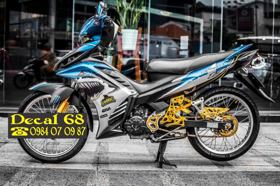 Tem Trùm Cá Mập 135 Xanh Bạc - C-14545