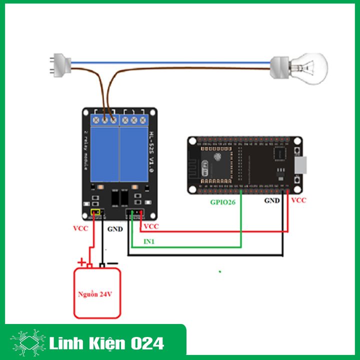 Module relay 24VDC 1 kênh / 2 kênh High/Low