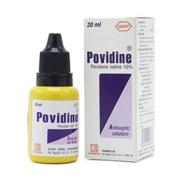 (HCM)Thuốc tím sát trùng Povidine 20ml - Thuốc Povidine 20ml