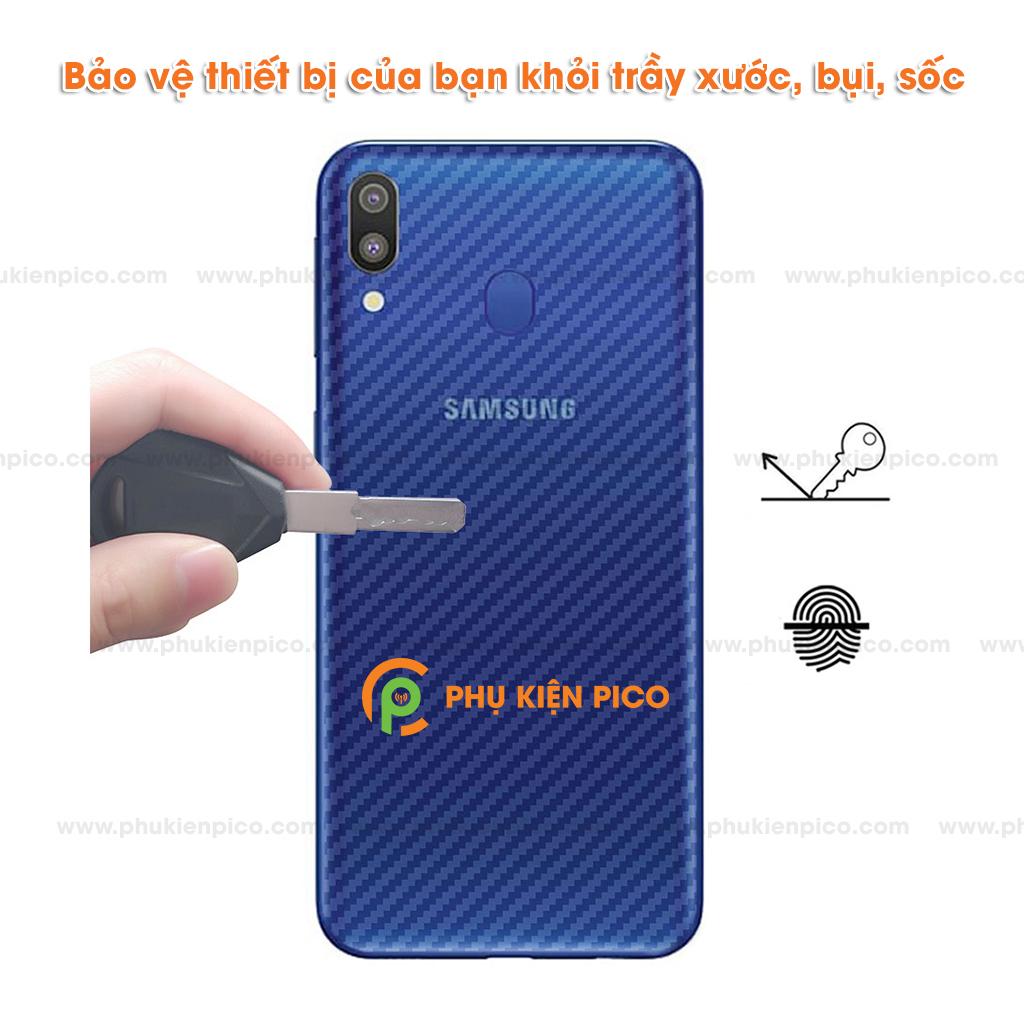 Dán lưng Samsung A30 vân carbon 3D - Dán lưng Samsung Galaxy A30 vân carbon 3D