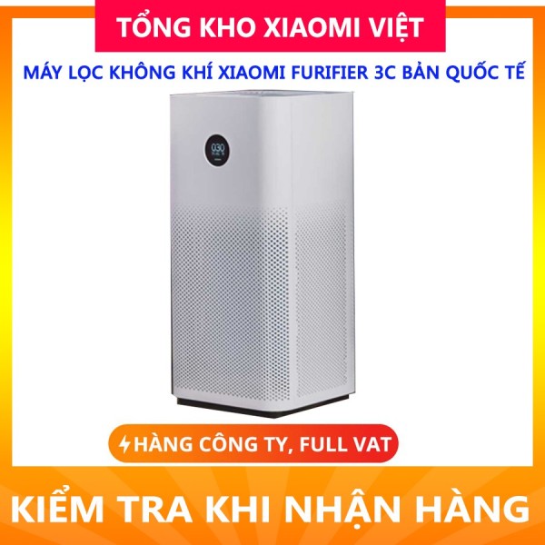 Máy Lọc Không Khí Xiaomi Mi Purifier 3C, Bản Quốc tế, Hàng Chính Hãng, Giá Đã Có Thuế VAT