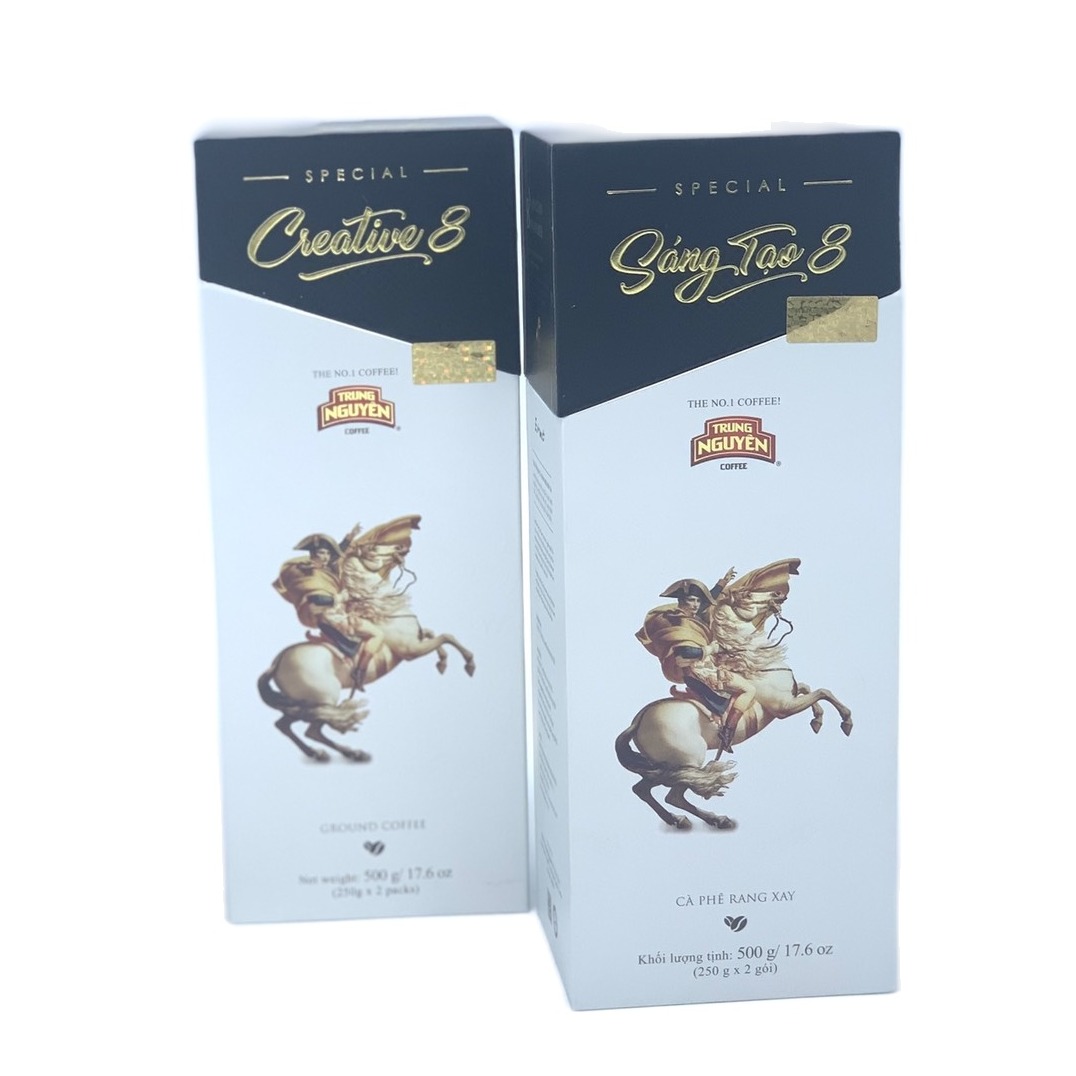 (Combo 2 Hộp) Cà phê Sáng tạo 8 Trung Nguyên - Cà phê Bột Pha Phin( Hộp 500gam)