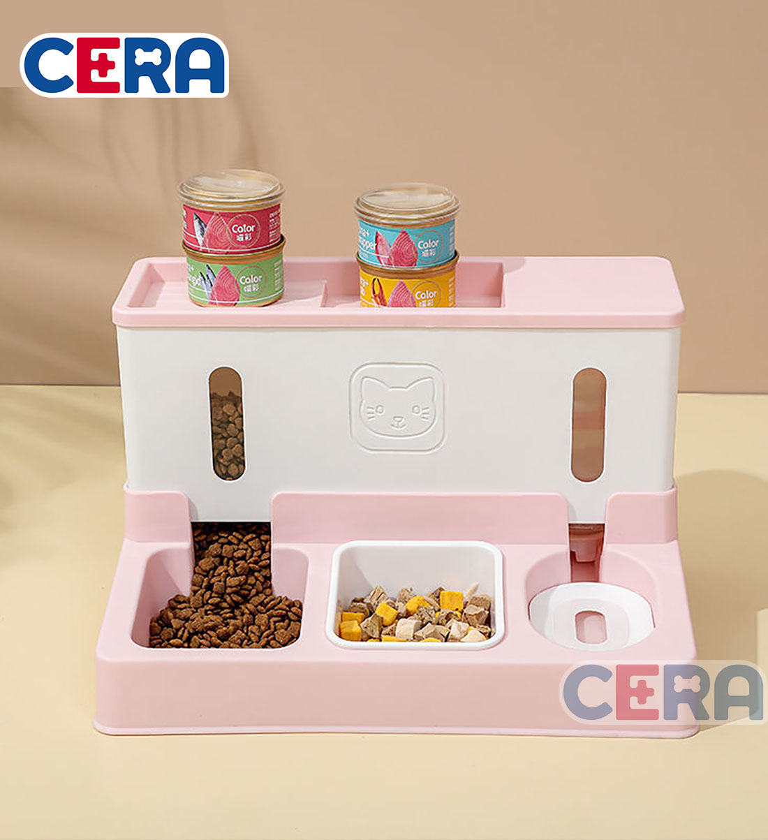 Bộ Bát Ăn Đựng Nươc, Hạt Và Pate Cho Thú Cưng - Bát Ăn 018