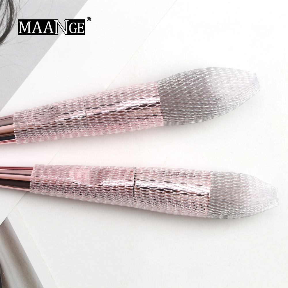 MAANGE 10 bàn chải trang điểm+1 bộ bàn chải trang điểm chuyên nghiệp