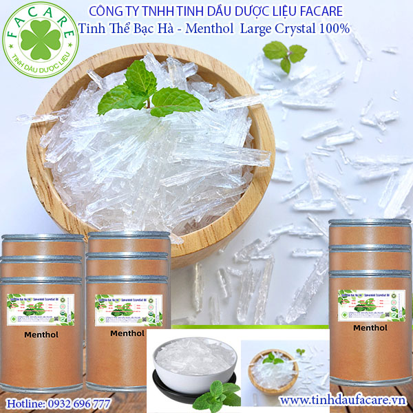 [HCM] Tinh Thể Bạc Hà - Menthol Large Crystal 1Kg