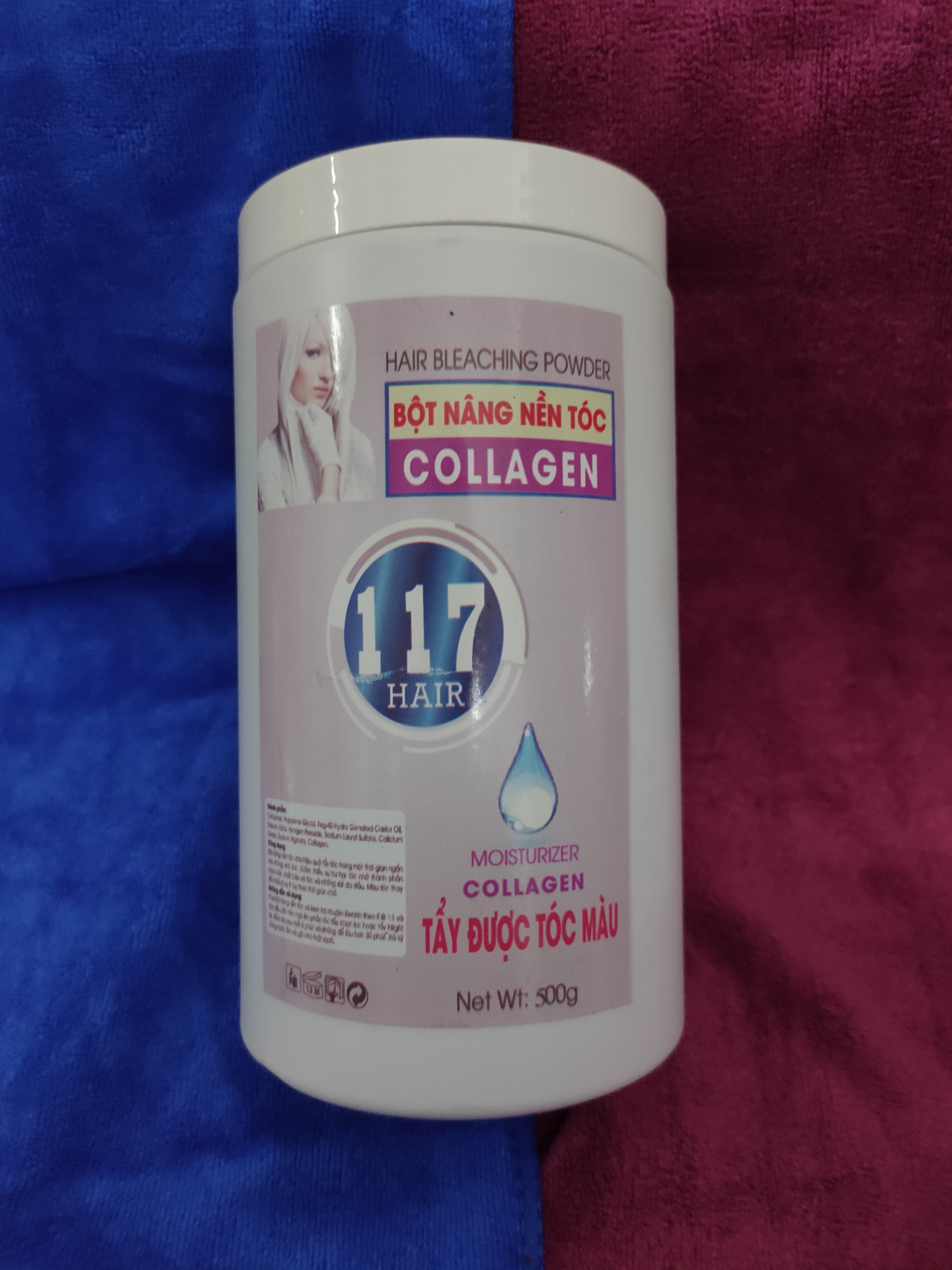 Bột tẩy tóc 117 hair dạng hủ 500g