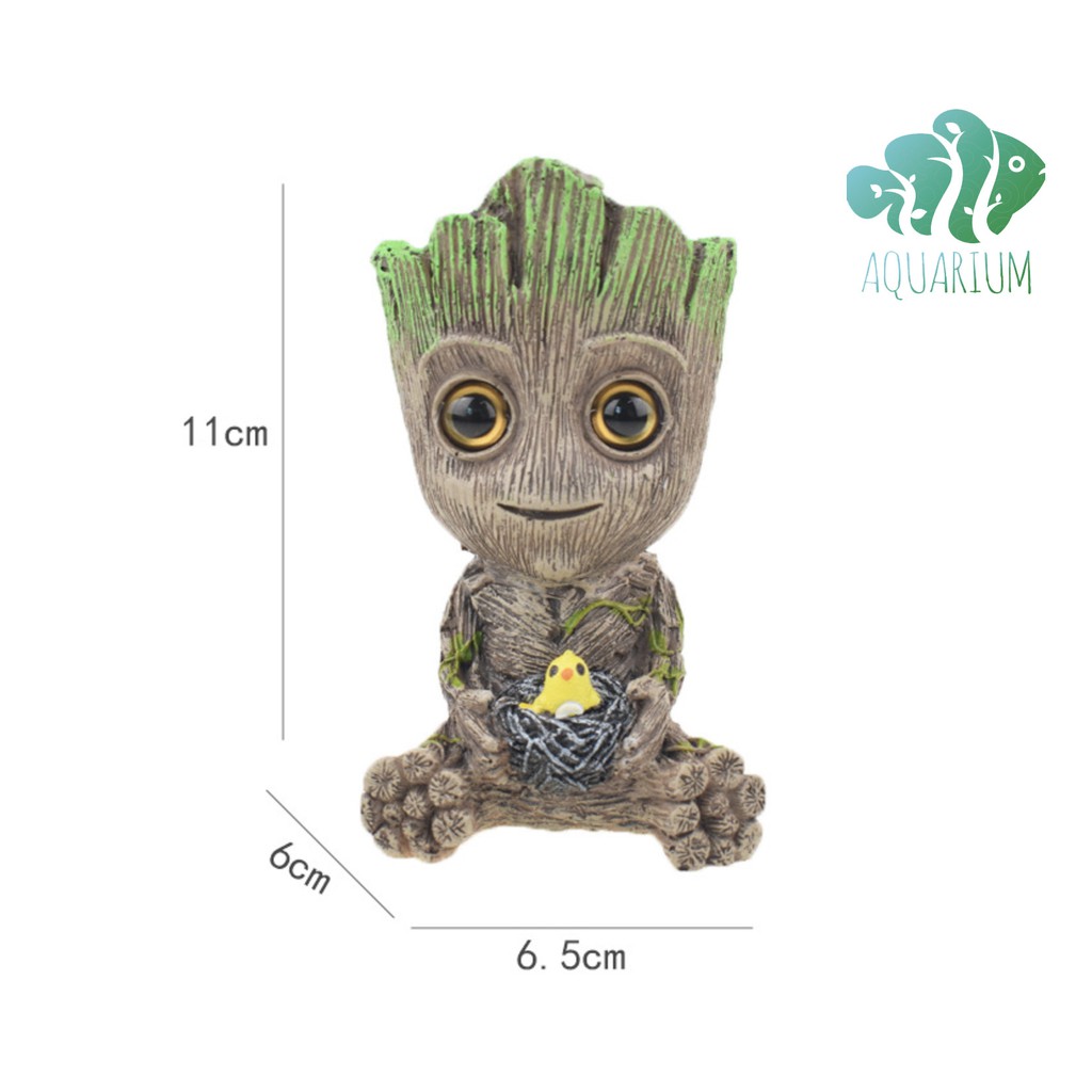 Tượng người cây Groot Avenger đá sủi oxy