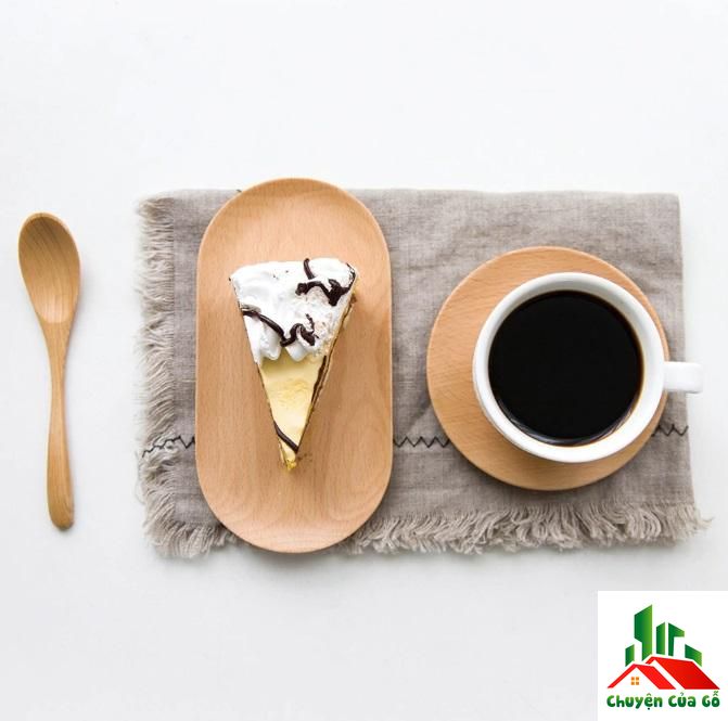 [Dụng cụ nhà bếp hiện đại] - Khay oval gỗ beech nguồn gốc tự nhiên/  Khay gỗ thích hợp sử dụng để đựng thức ăn, làm khay đựng