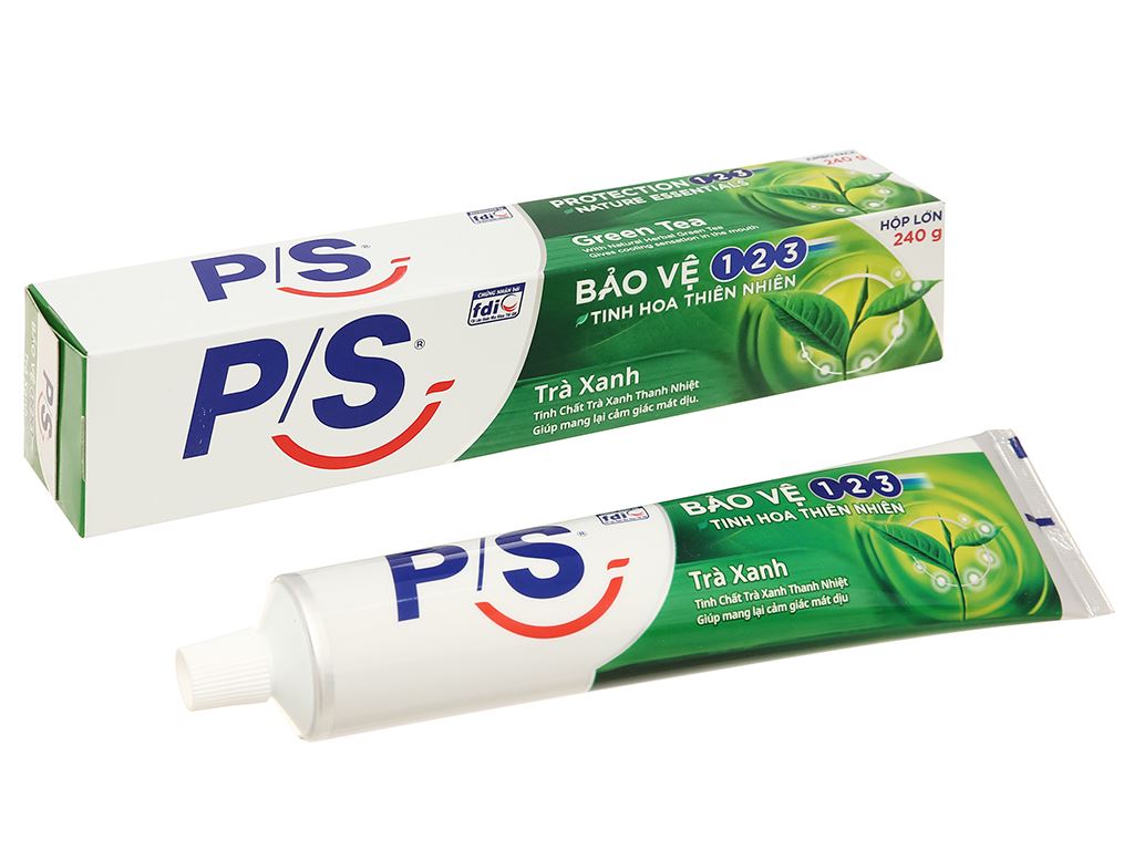 Kem Đánh Răng Ps Bảo Vệ 123 Trà Xanh 240g