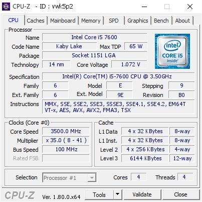 [Trả góp 0%]CPU Intel® Core i5-7600 Box