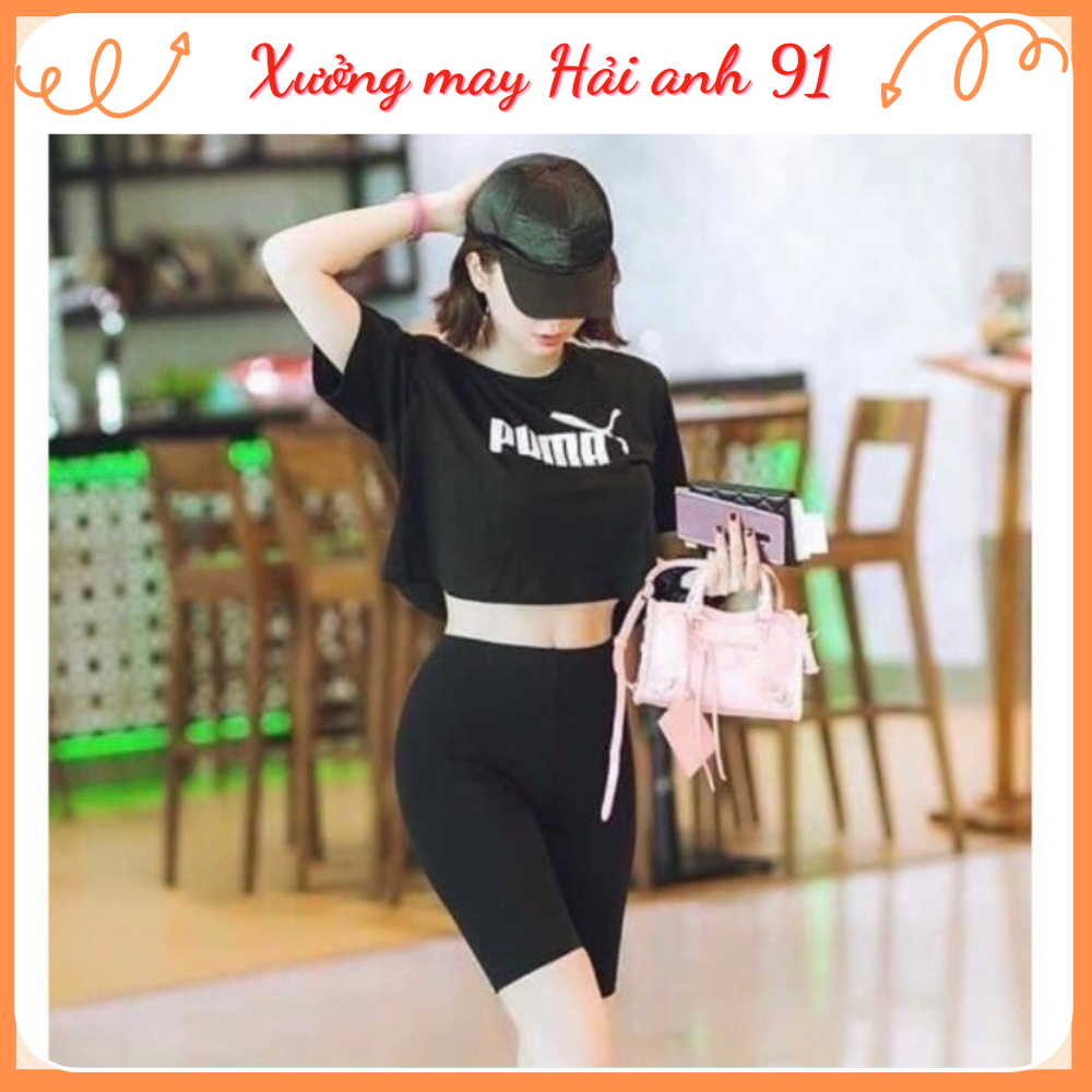 Quần Legging Lửng, Quần Legging Đùi Nữ thun mỏng nâng mông