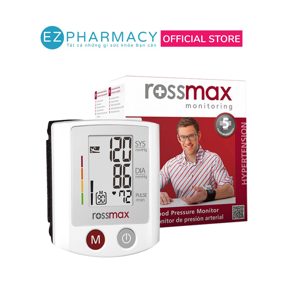 Máy đo huyết áp cổ tay Rossmax S150 - Mỹ