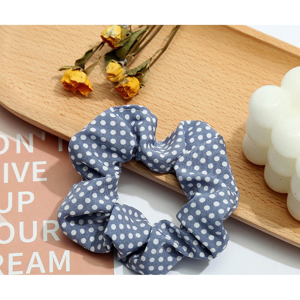 Dây Buộc Tóc Scrunchies Chấm Bi Buta SC2