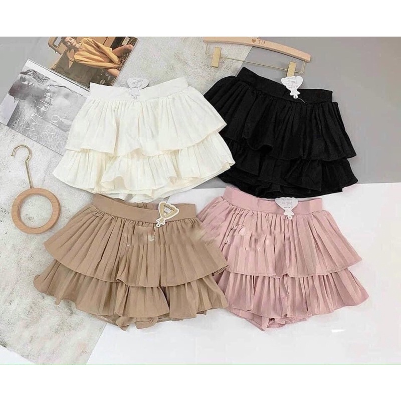 CHÂN VÁY XẾP LY 2 TẦNG